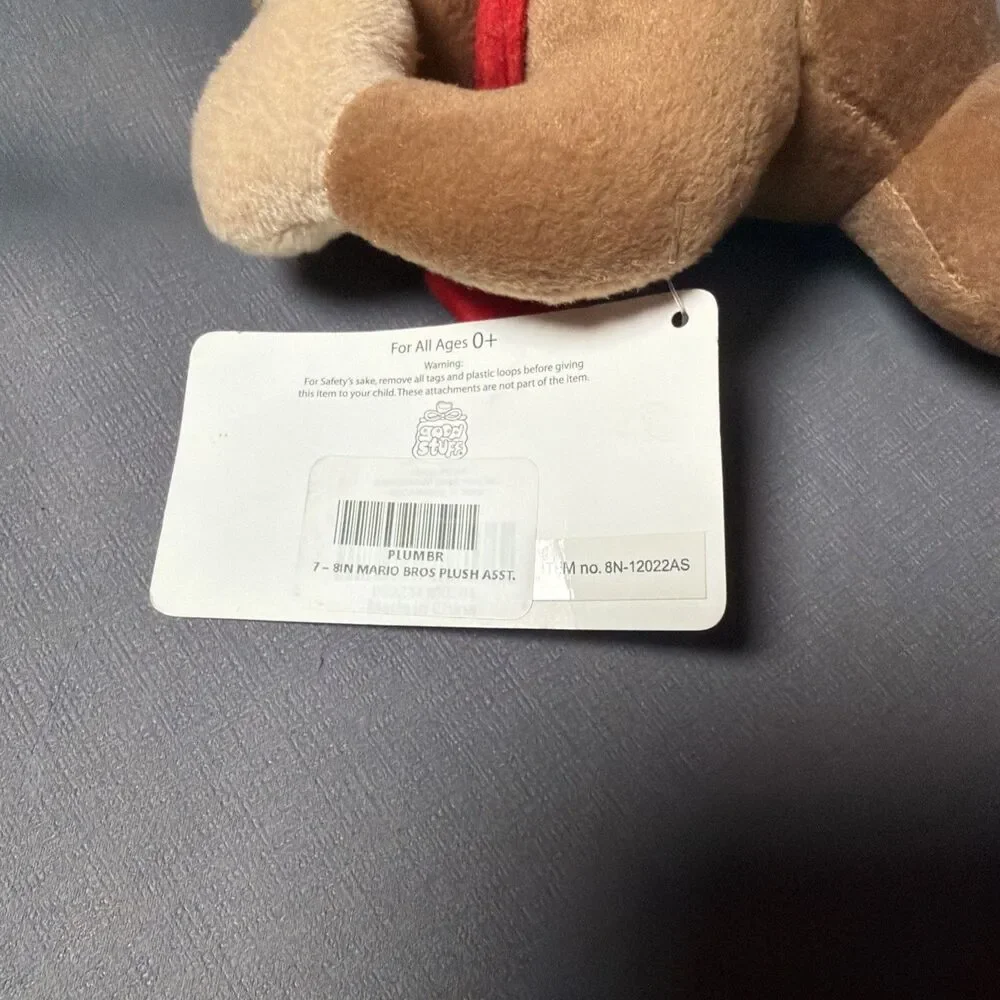 Donkey Kong 8” Plush Super Mario Good Stuff 2022 with Tag Nintendo Toy-M